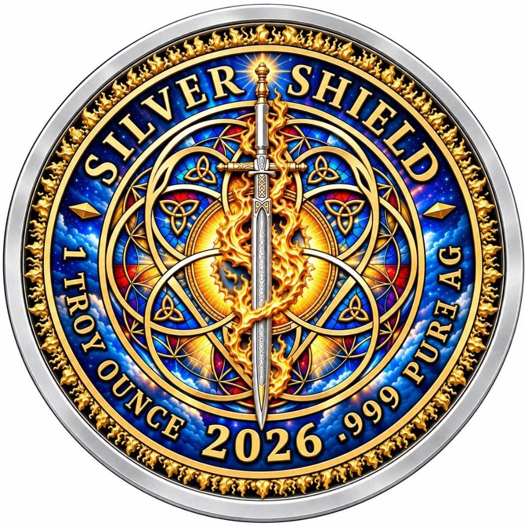 Silver Shield Holy Trinity 1 oz Silver Proof Medal in Box w/COA