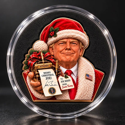 Santa Trump - A Very Special Delivery 5 oz Copper Bust Medal in Capsule