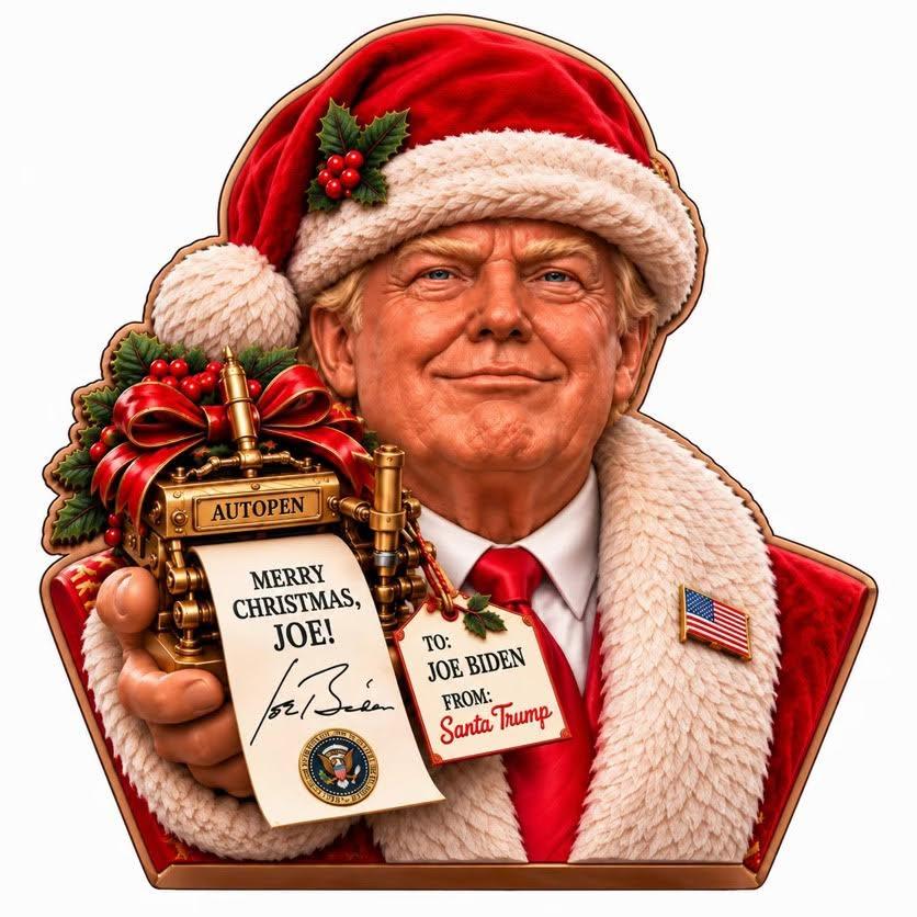 Santa Trump - A Very Special Delivery 5 oz Copper Bust Medal in Capsule