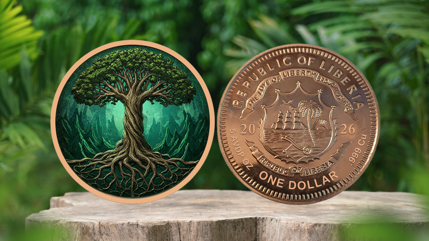 Deal of the week! 5oz Eternal Root (Tree of Life) Government Backed Copper Coin
