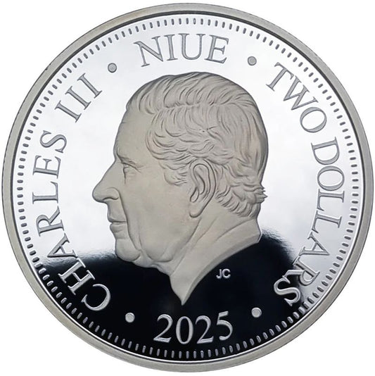 2025 Niue Fact or Fiction: The Tassie Tiger Lives 1 oz Silver Coin