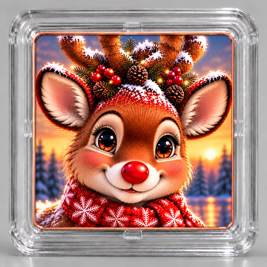 Reindeer Kisses 1 gram .999 Copper