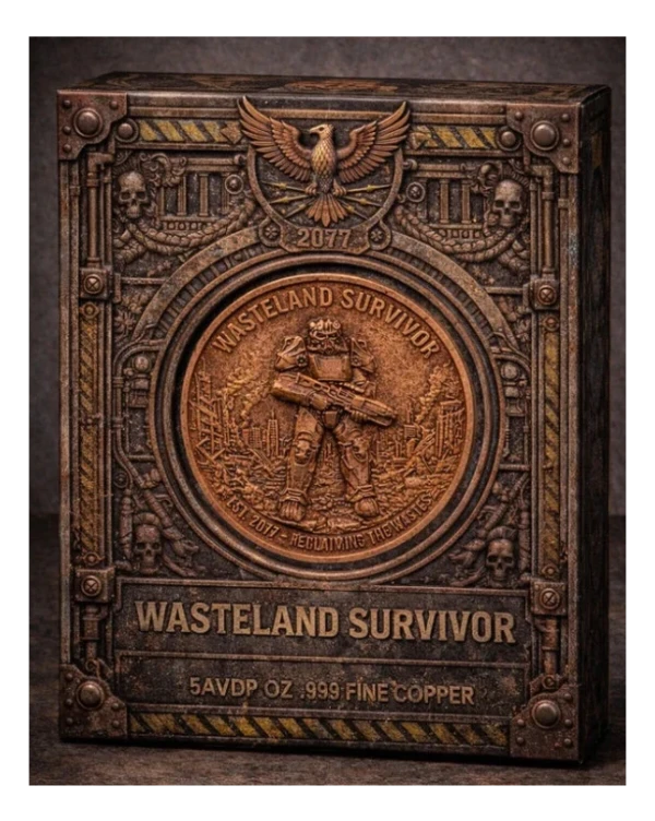 2026 Wasteland Survivor Antiqued Copper .999 5oz Medal