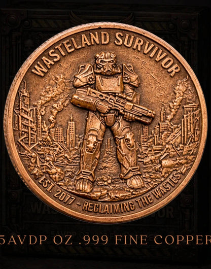 2026 Wasteland Survivor Antiqued Copper .999 5oz Medal
