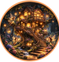 5oz Fairy Treehouse Colorized Copper in Capsule