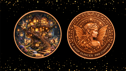 5oz Fairy Treehouse Colorized Copper in Capsule