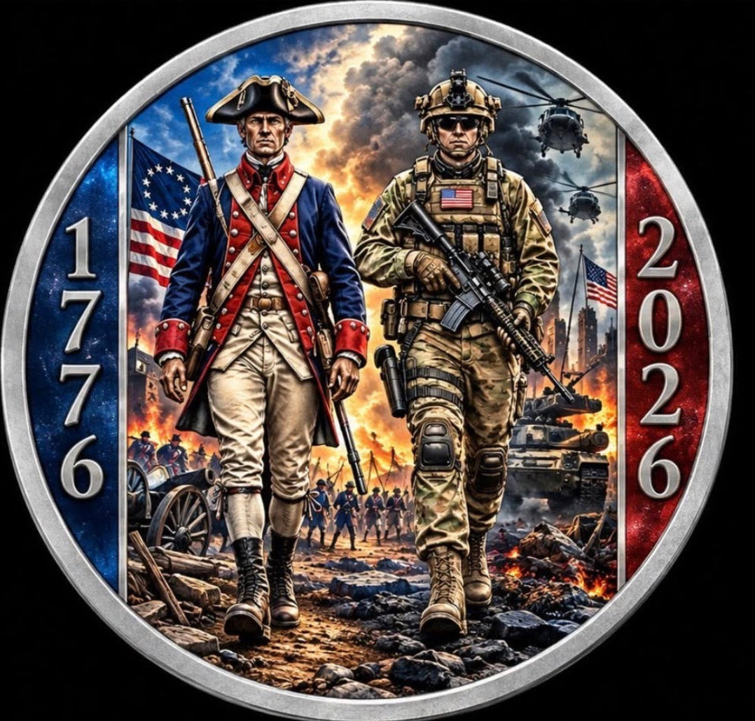 Silver Shield 1776-2026 American Sentinel 1 oz Silver Proof Medals
