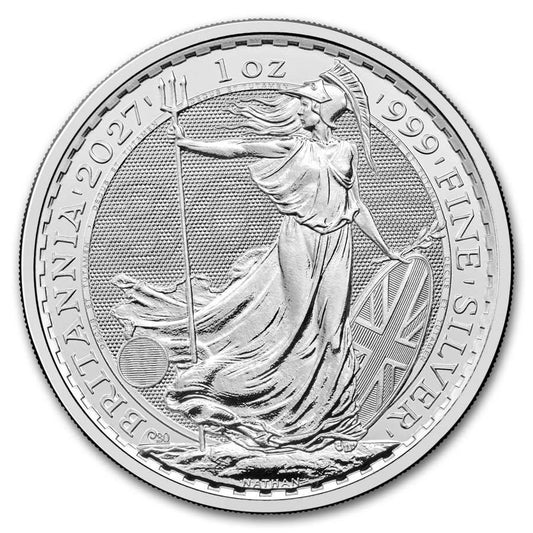 In Stock! UK ROYAL MINT: 2027 Great Britain Britannia 1 oz Silver Coin