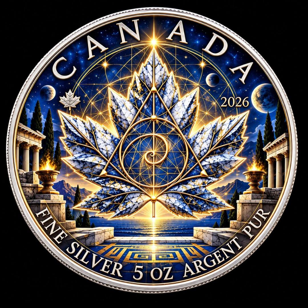 2026 Canada Pythagorean Grand Maple 5 oz Silver Coin (99 Mintage)