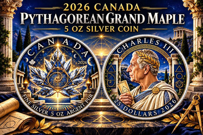 2026 Canada Pythagorean Grand Maple 5 oz Silver Coin (99 Mintage)