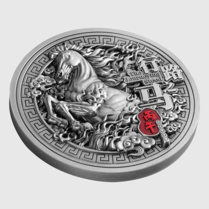 In Stock! 2026 Samoa The Journeying Steed 2 oz Silver Coin (04/10)