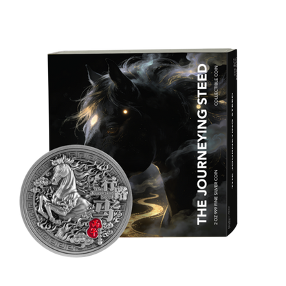 In Stock! 2026 Samoa The Journeying Steed 2 oz Silver Coin (04/10)