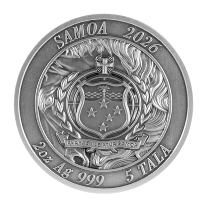 In Stock! 2026 Samoa The Journeying Steed 2 oz Silver Coin (04/10)