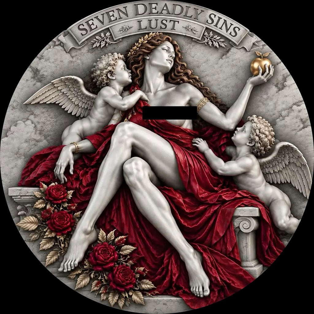 2026 Truth Guard Seven Deadly Sins - Lust 2 oz Silver Coin