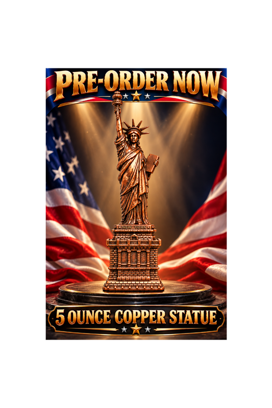 Statue of Liberty 5oz .999 Copper