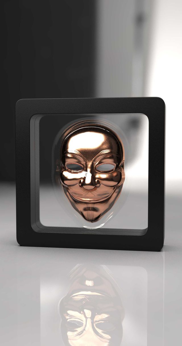 2026 Liberia Guy Fawkes Mask 2 oz Copper Stacker Blind Box (04/03)