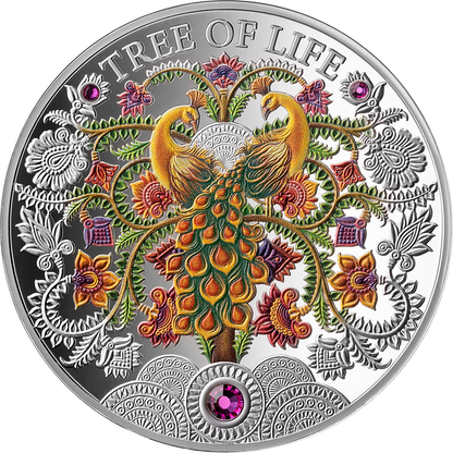 In Stock! 2026 Ghana Summer Tree of Life 1 oz Silver Coin (04/14)