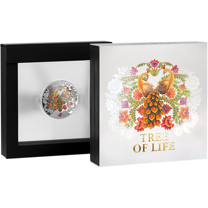 In Stock! 2026 Ghana Summer Tree of Life 1 oz Silver Coin (04/14)