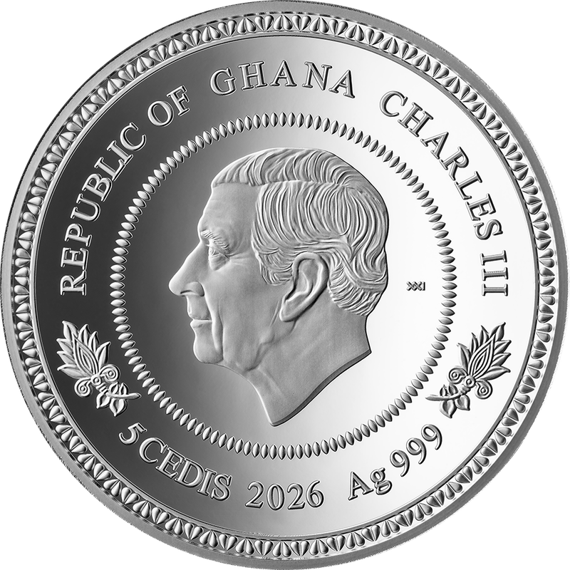 In Stock! 2026 Ghana Summer Tree of Life 1 oz Silver Coin (04/14)