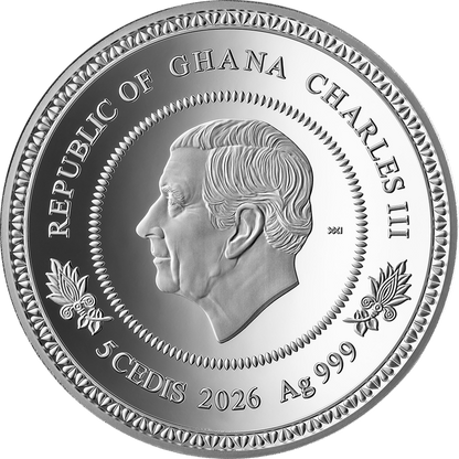In Stock! 2026 Ghana Summer Tree of Life 1 oz Silver Coin (04/14)