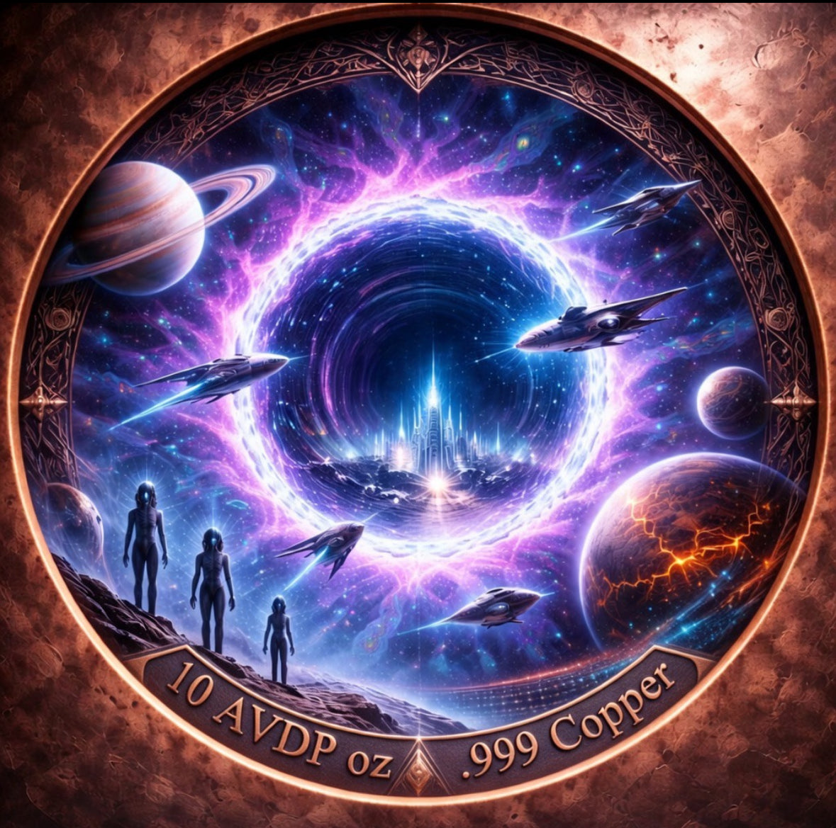 In Stock! 10oz AVDP Copper SPACE Series (#2 in series)