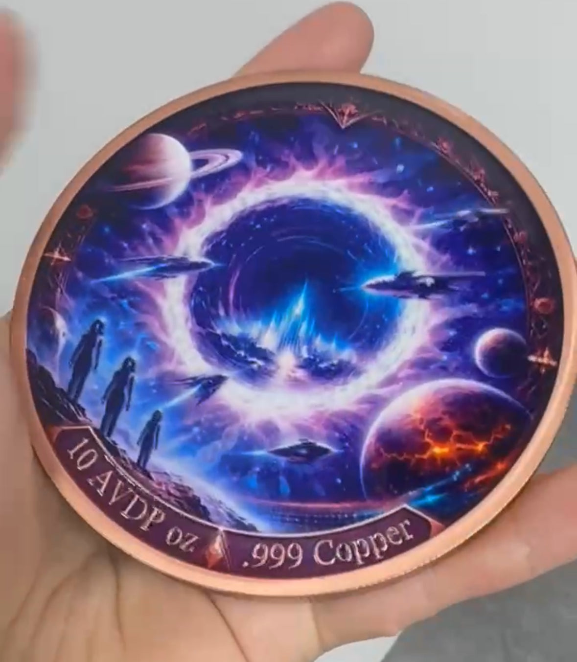 In Stock! 10oz AVDP Copper SPACE Series (#2 in series)