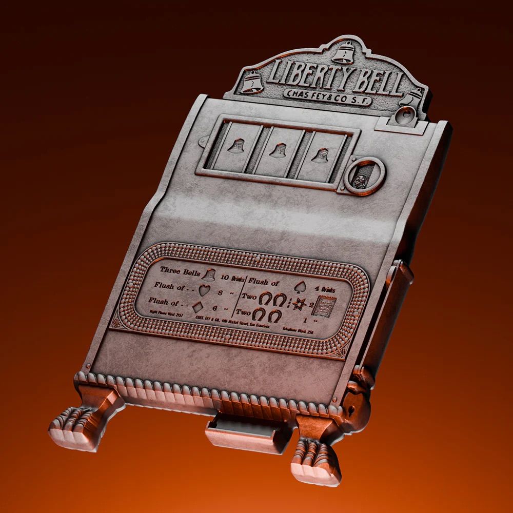 In Stock! 2025 Samoa Liberty Bell Slot Machine 2 oz Silver Coin (777 Mintage)