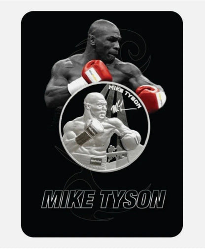 In Stock! 2024 Samoa 1oz Mike Tyson .999 Silver High Relief Coin in Blister Card