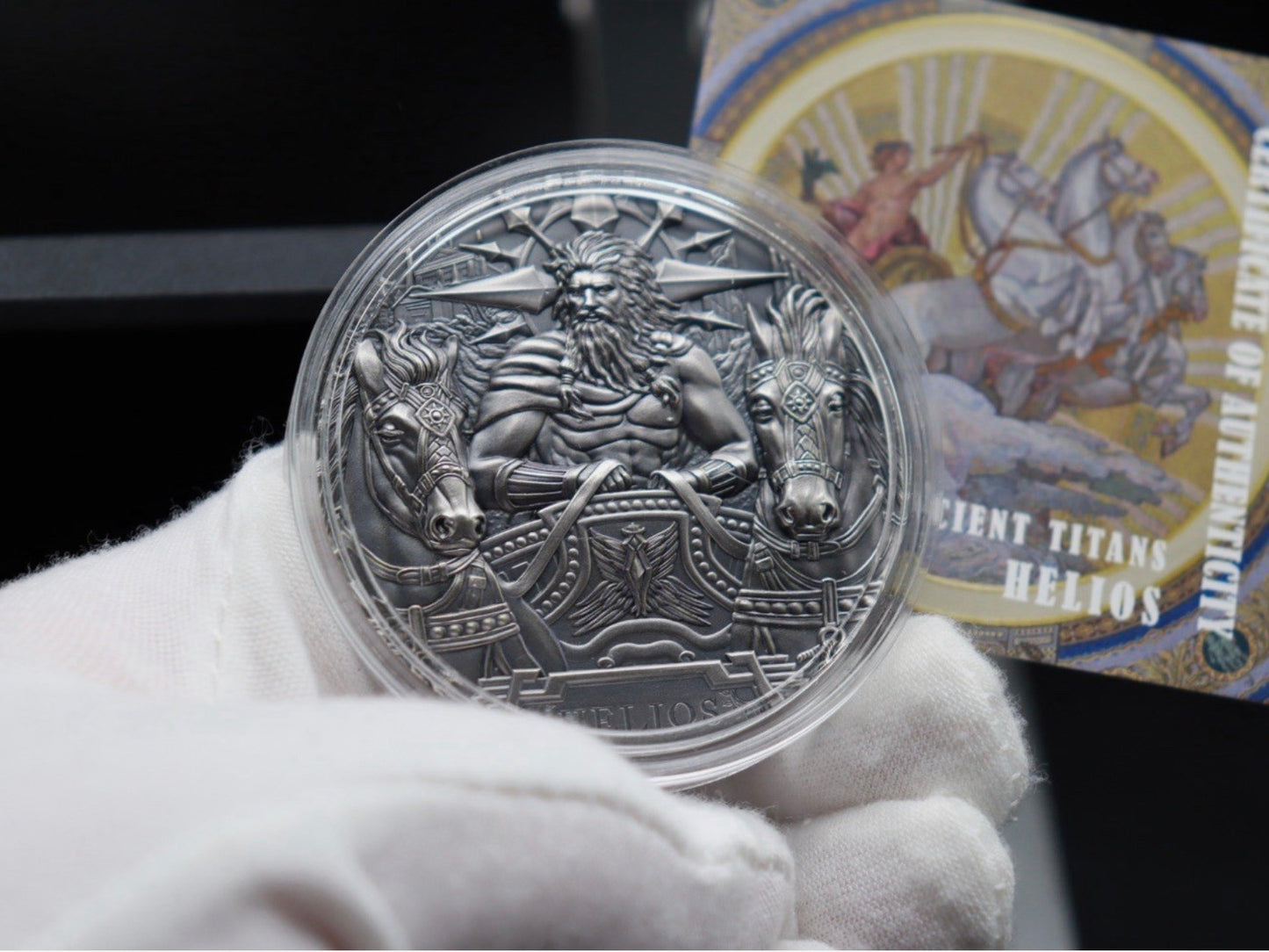 In Stock! 2022 Cook Islands Helios: The Sun God 3 oz Silver