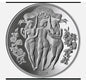 In Stock! 2025 Cameroon Three Graces BU Edition 1 oz Silver Coin