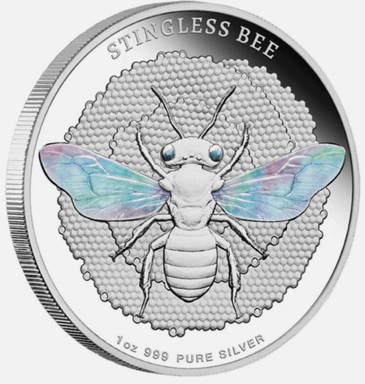 In Stock! 2026 Niue Australian Native Bee - Stingless Bee 1 oz Silver Coin