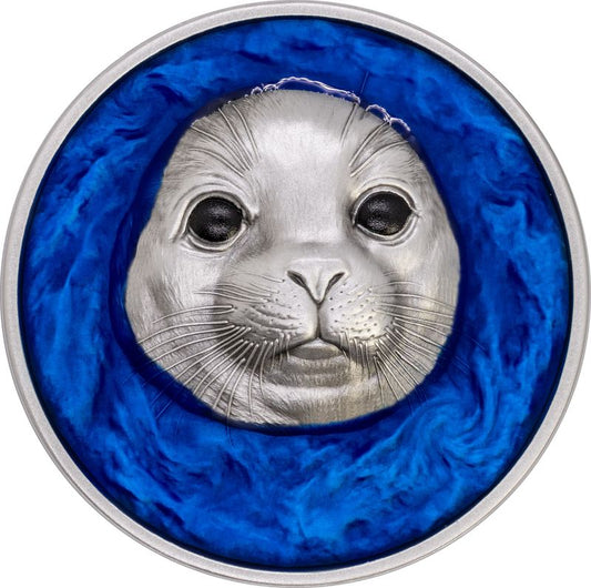 2026 Cameroon Above the Surface - Seal Enameled & Domed 1 oz Silver Coin (04/20)
