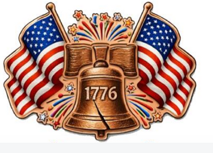 100 Gram Spirit of 1776 Colorized Copper in Display Box (4/12)