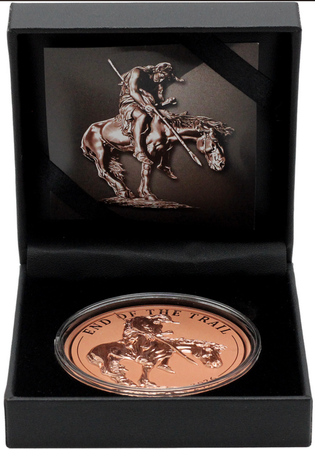 2026 Cameroon End of the Trail by James Earle Fraser 5 oz Government Backed Copper Coin (04/10)