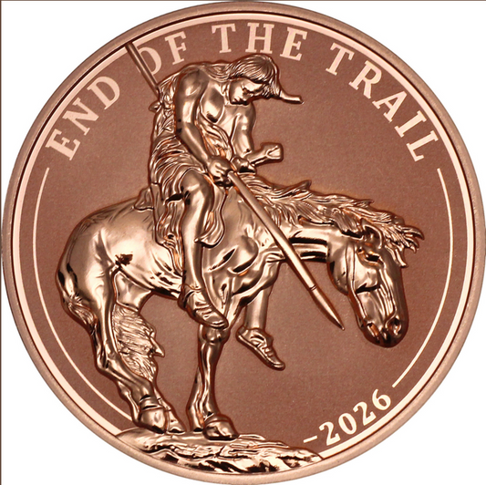 2026 Cameroon End of the Trail by James Earle Fraser 5 oz Government Backed Copper Coin (04/10)