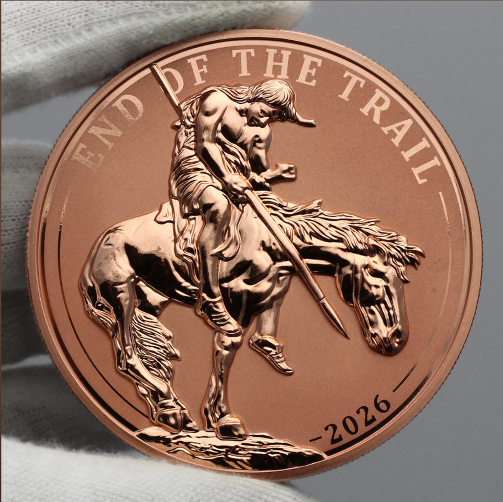 2026 Cameroon End of the Trail by James Earle Fraser 5 oz Government Backed Copper Coin (04/10)