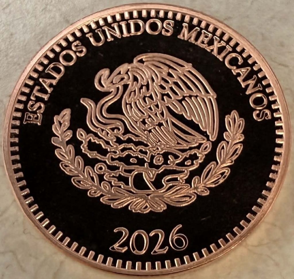 In Stock! 2026 Estados Unidos Mexicanos Libertad Doña the Pirate Angel 1 oz Copper Round