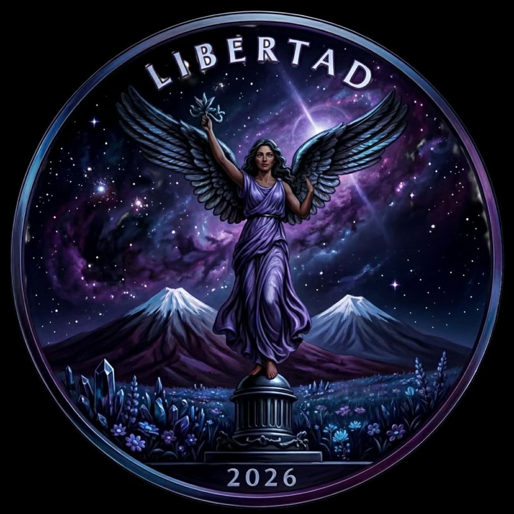 In Stock! 2026 Estados Unidos Mexicanos Libertad Andromeda Galaxy Angel 1 oz Copper Round