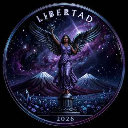 In Stock! 2026 Estados Unidos Mexicanos Libertad Andromeda Galaxy Angel 1 oz Copper Round