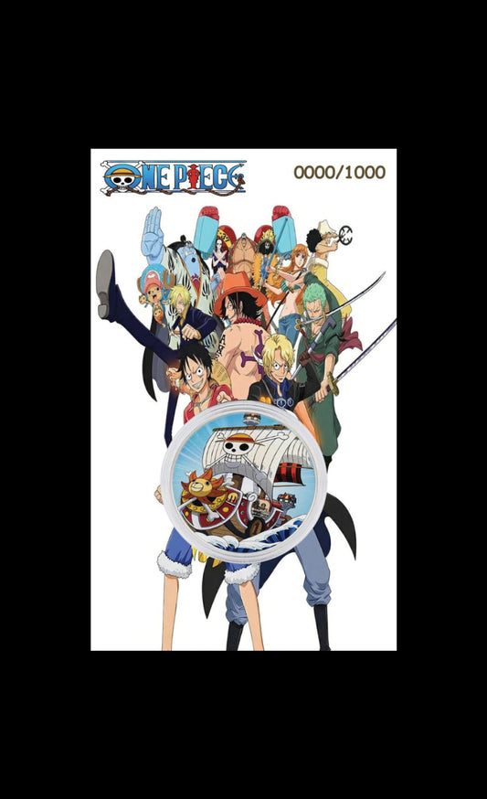 Estimate: Carded Anime Series 2nd Release - OP 1 oz Silver Colorized Art Medal in Display Card (1000 Mintage)