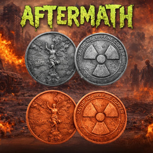 2026 Aftermath 2: 2oz (X2) High Relief Copper Zombie Angels Infinity Capsule. 4 oz Total! (4/30)