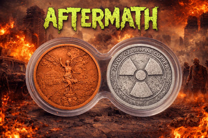 2026 Aftermath 2: 2oz (X2) High Relief Copper Zombie Angels Infinity Capsule. 4 oz Total! (4/30)