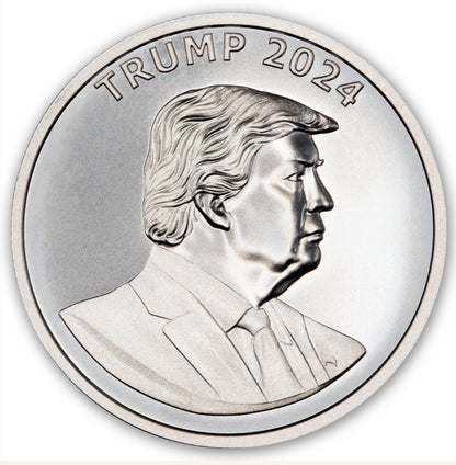 Trump 2024 Save America Save the World 1 oz Silver Round (04/19)