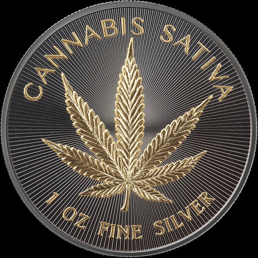 2026 United Crypto States Cannabis Sativa 1 oz Silver Coin (04/20)