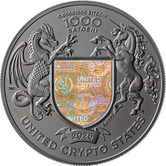 2026 United Crypto States Cannabis Sativa 1 oz Silver Coin (04/20)