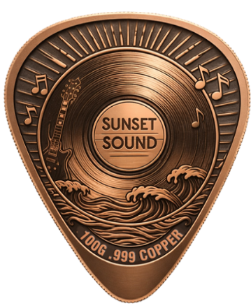 100 Gram Sunset Sound Colorized Copper in Display Box AVDP (4/15)