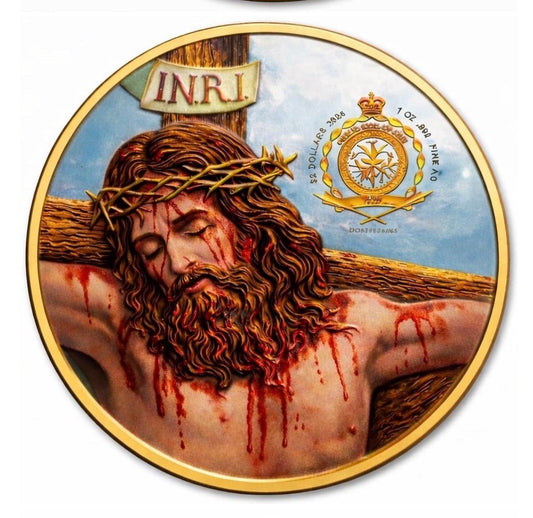 Estimate! 2025 Niue 1 oz Silver Wonders of Christ Nativity Double Sided COLORIZED in Capsule (50 Mintage)