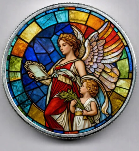 2022 St. Helena The Guardian 2oz Colorized .999 Silver Coin