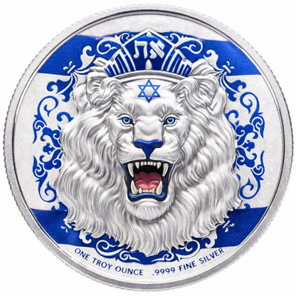 In Stock! 2026 Niue Roaring Lion We Stand With Israel Edition 1 oz Silver Coin