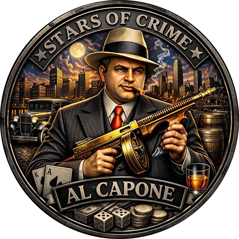 In Stock! 2026 Stars of Crime - Al Capone 1 oz Copper Round